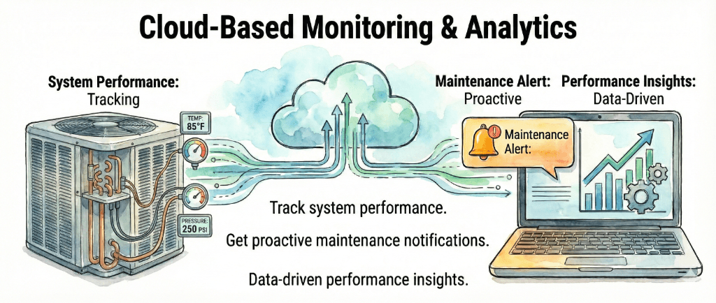 Smart HVAC monitoring dashboard